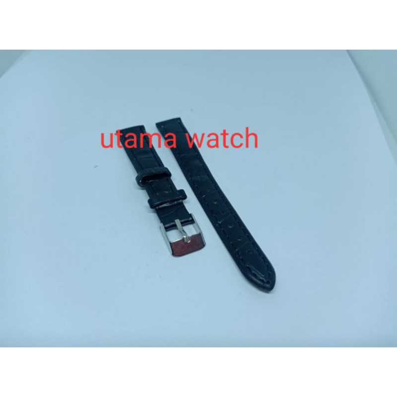 TERMURAH STRAP TALI JAM TANGAN KULIT 14MM  FREE PEN TALI JAM TANGAN KULIT