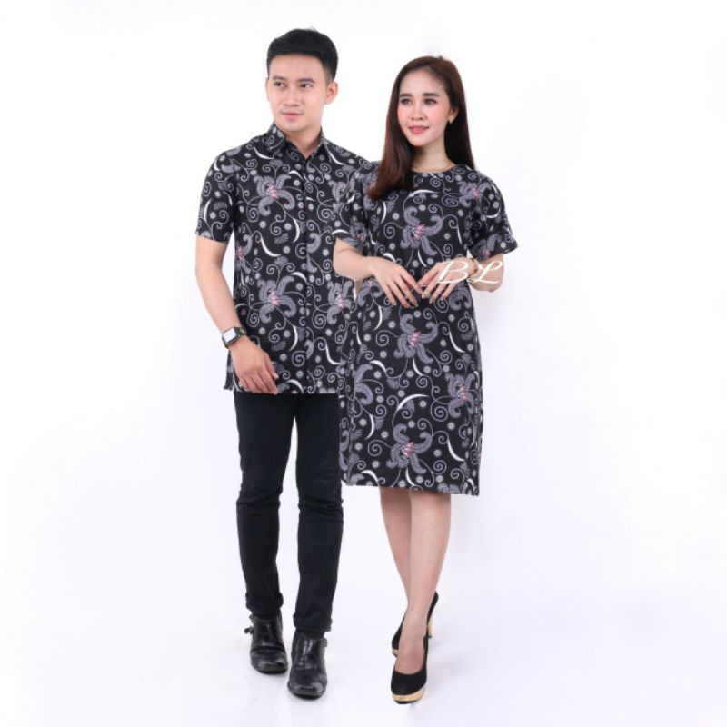 Rama Shinta Couple - Melani Set Couple Lilit Rovella Batik Couple Modern