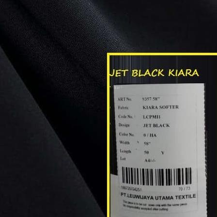 ➳ Kain Jetblack meteran / Super Jetblack Hitam Pekat - jetblack kiara ➨