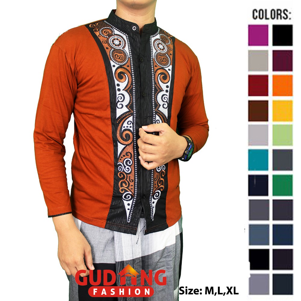 Baju Koko Lengan Panjang Keren Katun - Banyak Pilihan Warna KKL (COMB)