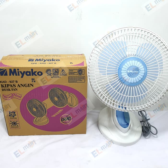 Kipas angin dinding meja 2in1 9inch Miyako KAD-927B / desk fan wall fan 927 B