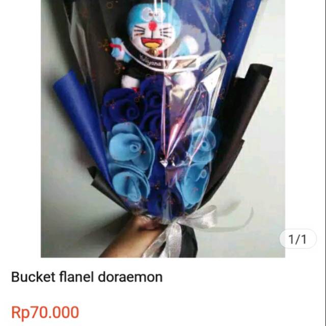 Buket boneka doraemon