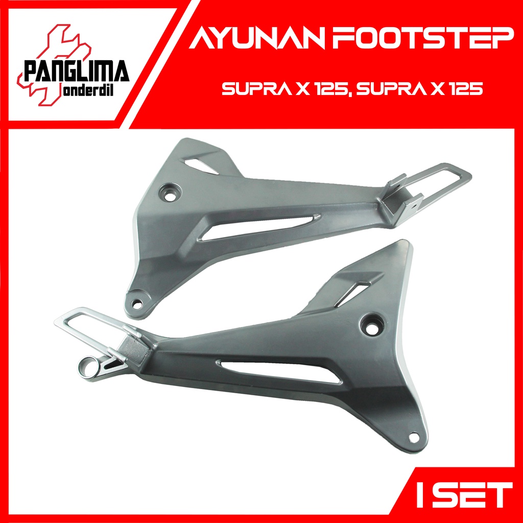 Ayunan Footstep Belakang Supra X 125 Old 2005-2006 &amp; Karisma-Kharisma D Dudukan-Pangkon-Breket Foot Step