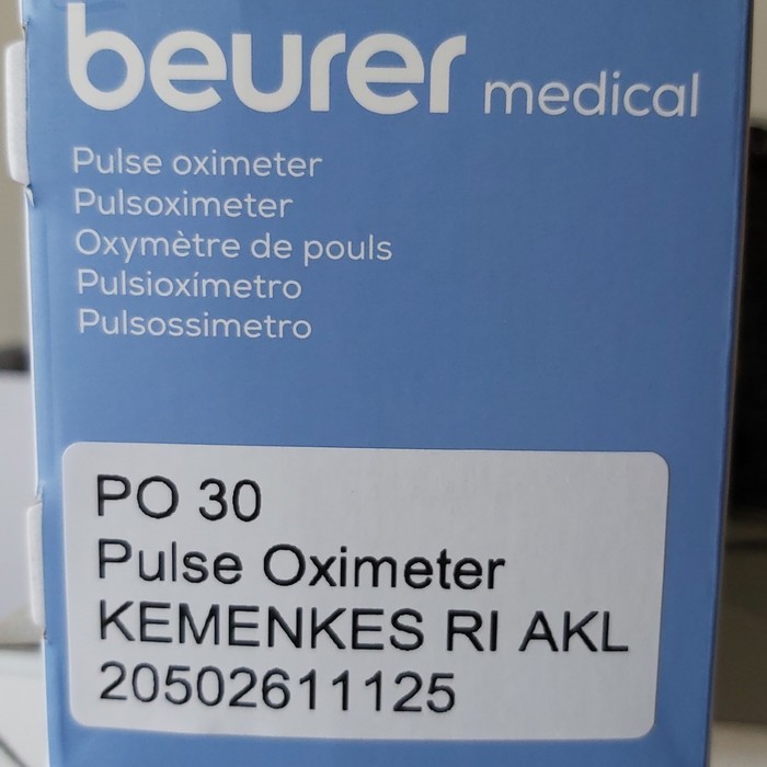 TERBATAS - OXYMETER BEURER PO30 / PULSE OXIMETER / FINGERTIP OXYMETER BEURER PO30