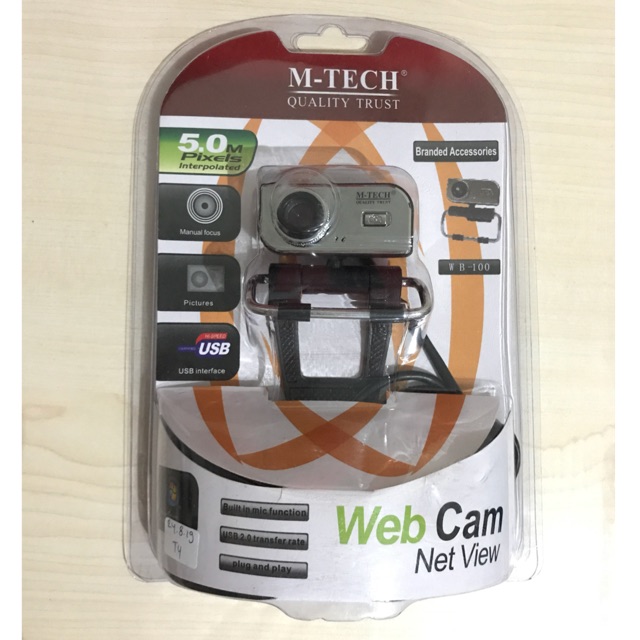 WEBCAM M-TECH W - B 100 | 5 MP | Kamera USB Komputer