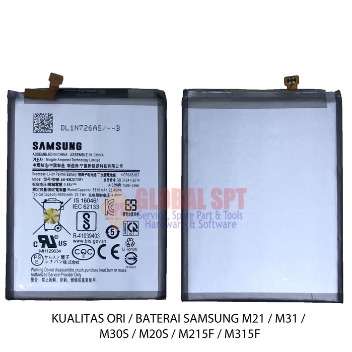 KUALITAS ORI / BATERAI SAMSUNG M21 / BATERE M31 / BATRE M30S / M20S / M215F / M315F