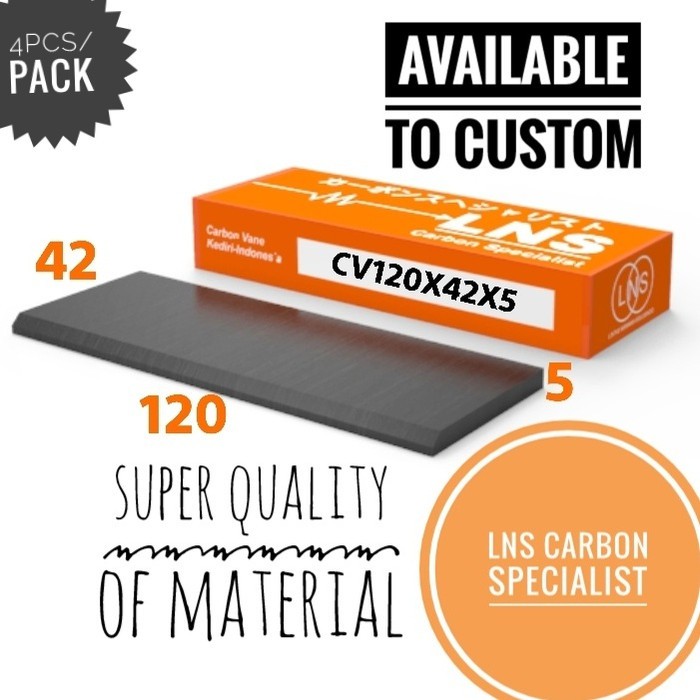 

carbon vane 120x42x5 isi 4pcs