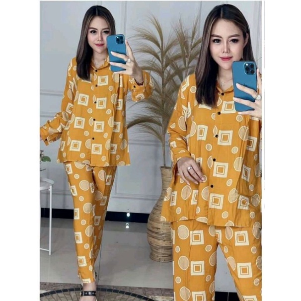 SETELAN RAYON KEMEJA/ONE SET CP WANITA/ SETELAN CP MOTIF ll SETELAN NAIRA