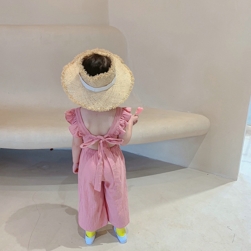 babyfit 3-8thn terusan anak perempuan dengan model jumpsuit overall onesie suit  sc-0607r