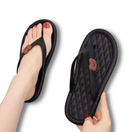 Sandal Wanita Dewasa Motif Cemen BRUANG Terbaru Flip-Flop