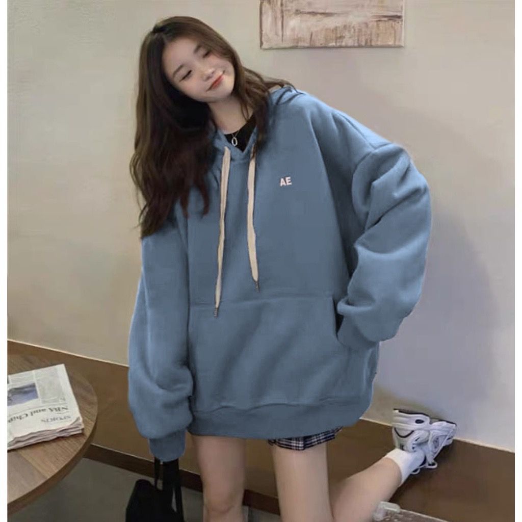Sweater Hoodie AE Bahan Flece