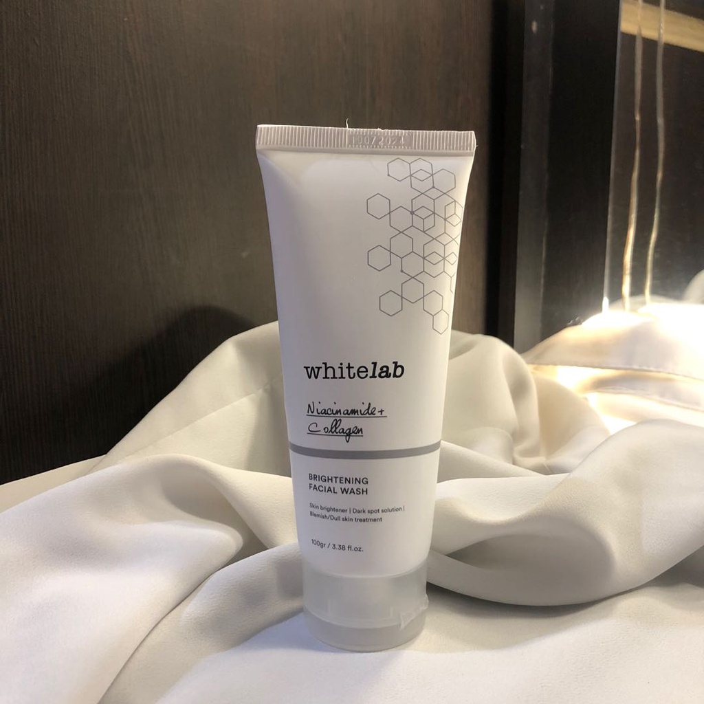 [COD] Whitelab Brightening Facial Wash Pemutih Pencerah Wajah untuk Semua Jenis Kulit Halus Segar Tidak Kusam &amp; Membersihkan Wajah Secara Maksimal - BPOM 100 GRAM