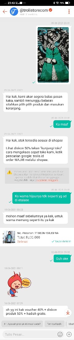 Trolis Size M L Flash Sale Grosir Grup Batik Wanita Atasan Cewek Remaja Modern Grupall Trolistore