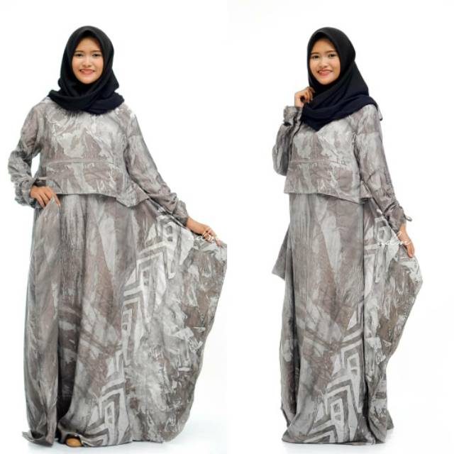 Gamis batik silk sutra gamis batik tulis gamis batik mewah