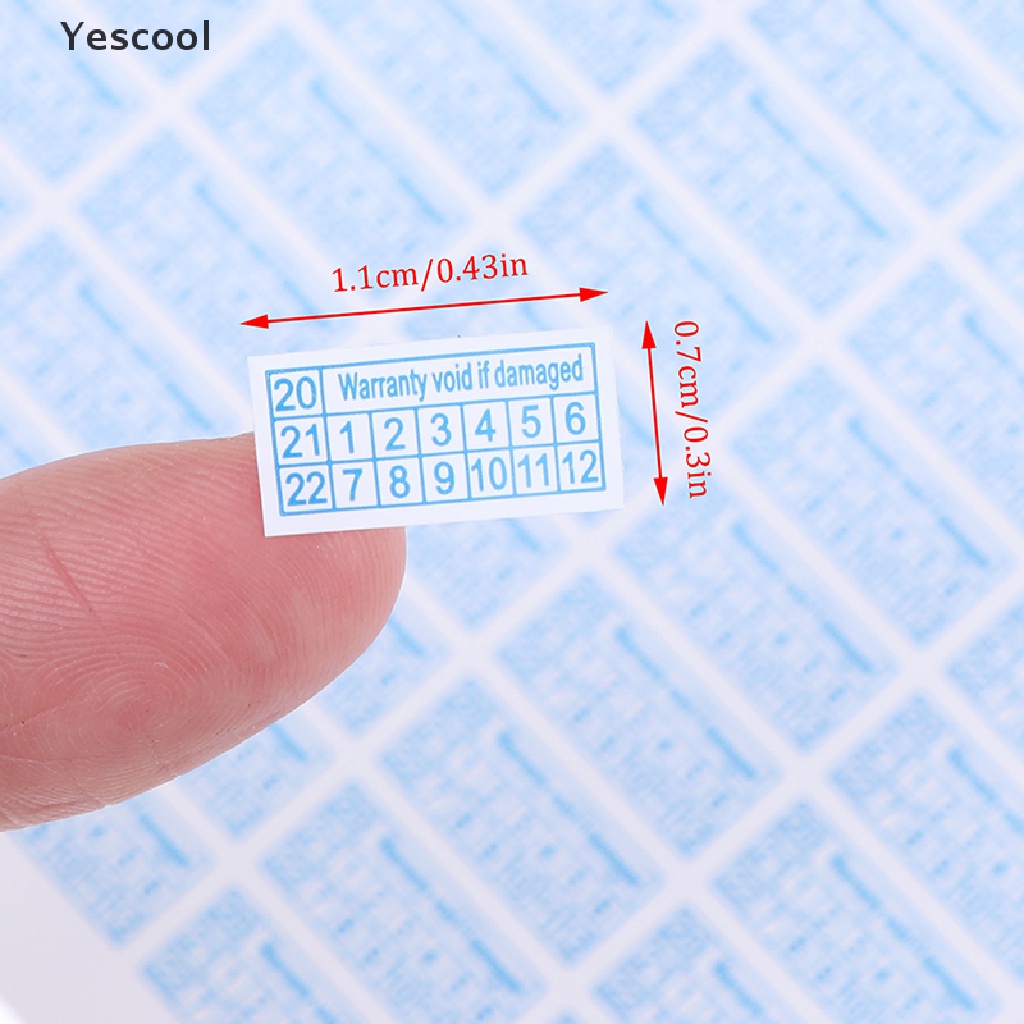 Yescool 200pcs Stiker Label Pelindung Garansi Rusak 2020-2022