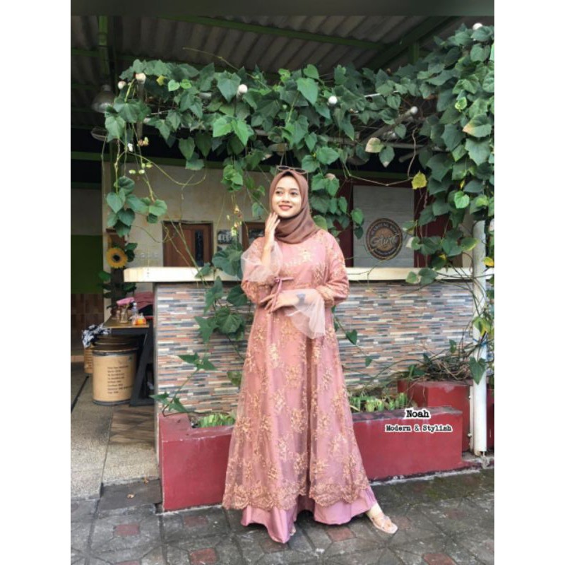 AURELL PARTY DRESS DRESS BROKAT