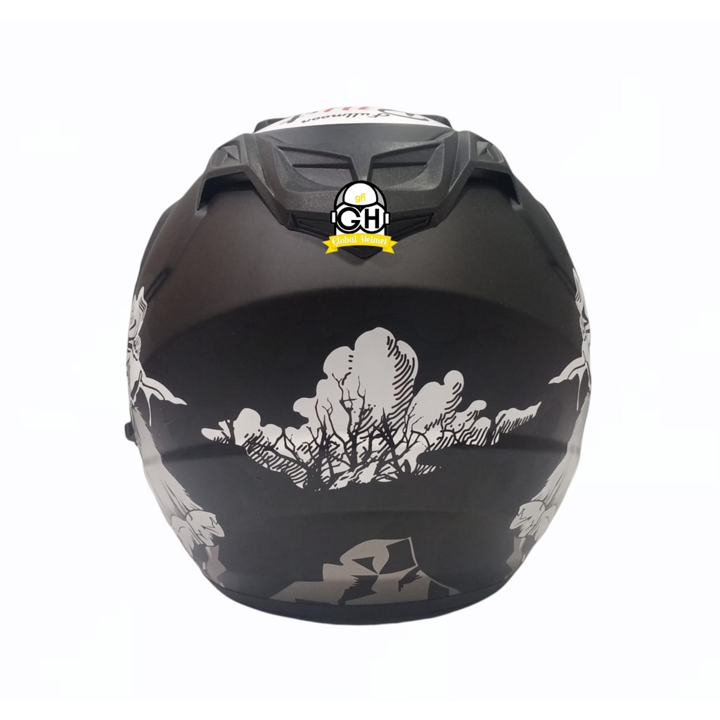 Helm Motor SNI BXP Original 2 kaca (Double visor) Fullmoon
