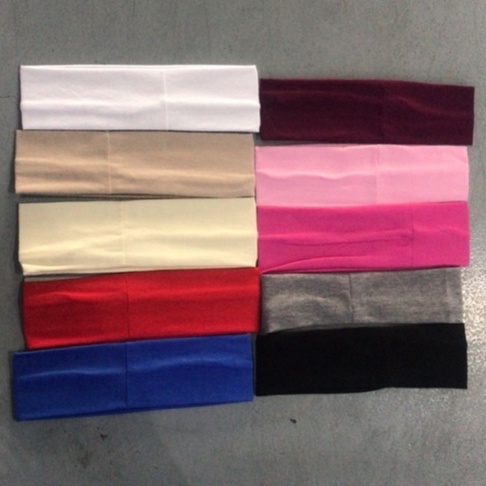 Timetosport.id Short Resistance Band/ Headband Bandana Anti Slip 3011-CREAM