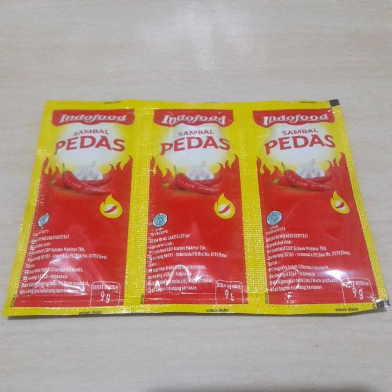 

Saos Sambal Pedas Indofood 3 Sachet 9g