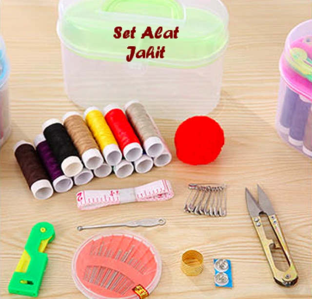 Set alat jahit ( tambal pakaian sobek jadi mudah )