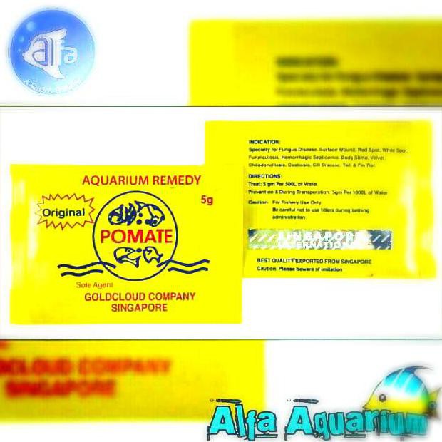 Diskon Pomate Asli / Obat Koi / Arwana Ikan Hias / Antibiotik Jamur / Banyak Fungsi / Pomate Ori