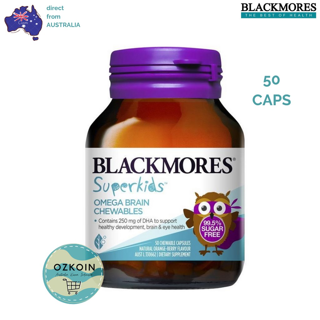 Blackmores Superkids Omega Brain 50 - vitamin DHA anak (AU STOCK)
