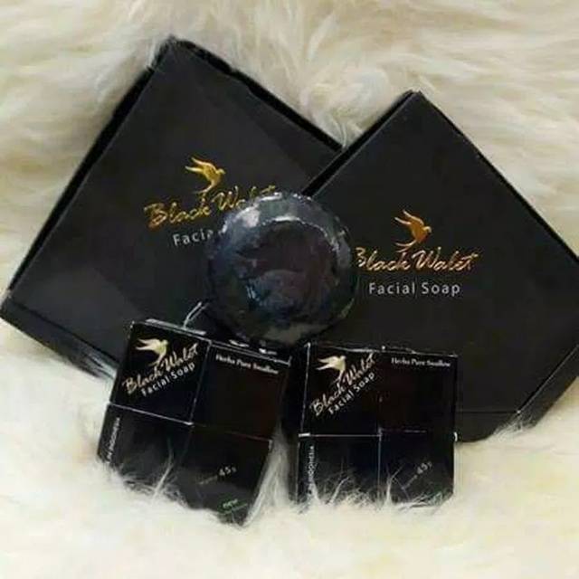 Original Black Walet sabun Muka Black Walet facial soap  Pembersih Muka dan Mencerahkan  Wajah