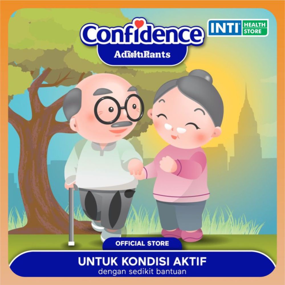 Confidence | Adult Pants L 10 | Popok Celana Dewasa | Diapers Dewasa