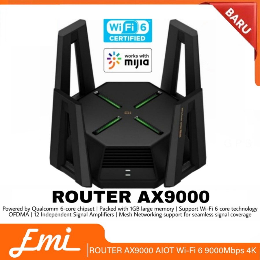 ROUTER AX9000 AIOT Wi-Fi 6 9000Mbps 4K Qam - Mi Wifi