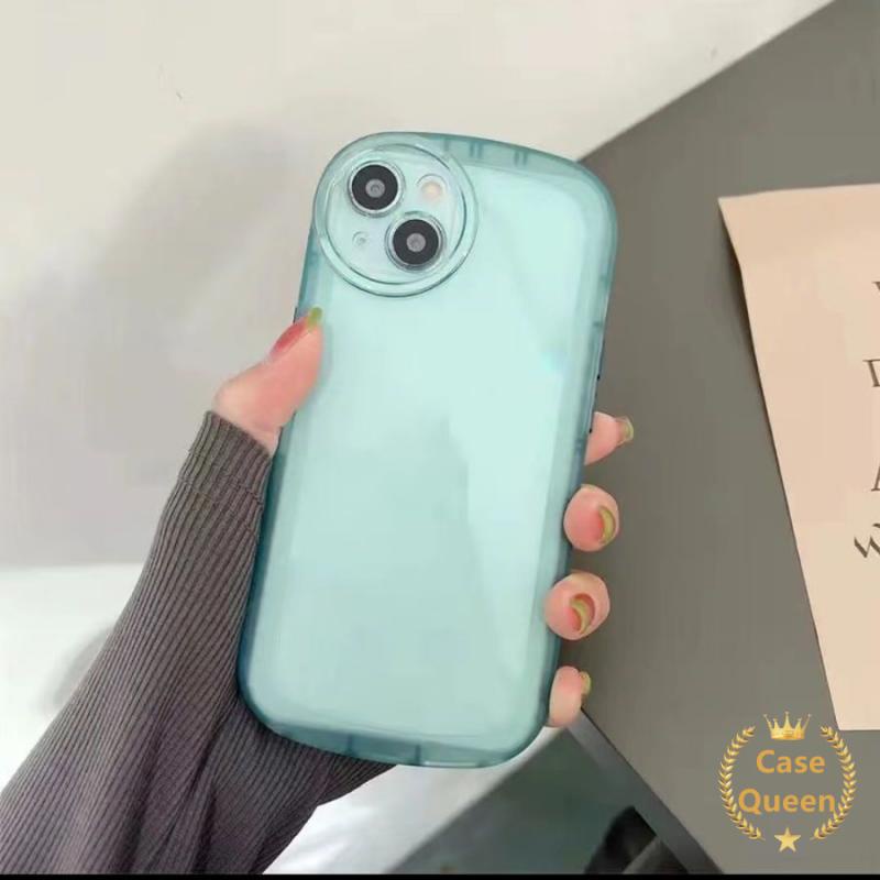 Soft Case TPU Transparan Warna Macaron Untuk iPhone 11 12 13 Pro Max XS Max SE 2020