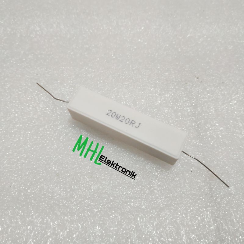 Resistor Kapur 20 Ohm 20 Watt