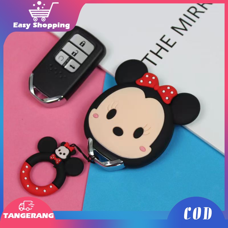 Case Kunci Mobil Desain Minnie Gantungan Konci Mobil Dengan Lanyard Eksklusif Untuk Honda