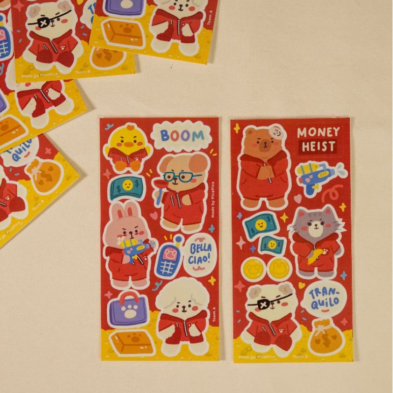 

Mini Sticker Pack - Money Heist Fan Art