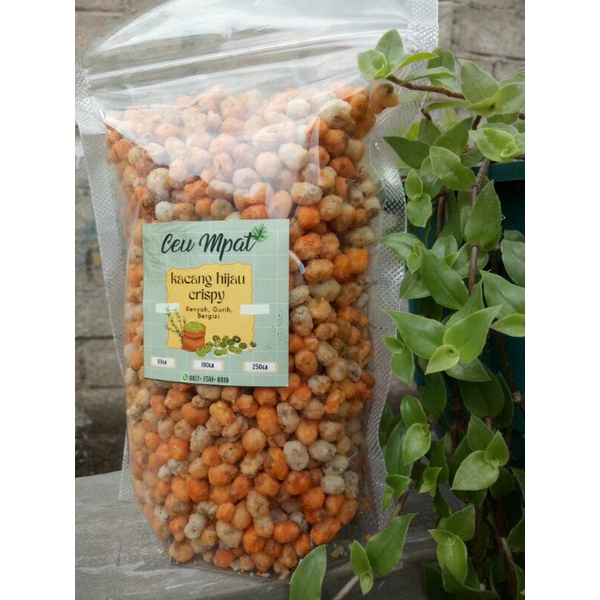 

Kacang Hijau Crispy Ceu Mpat Balado 250 gram