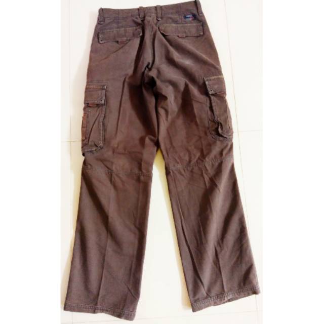 Celana Panjang Cargo Pria Cardinal Coklat 32