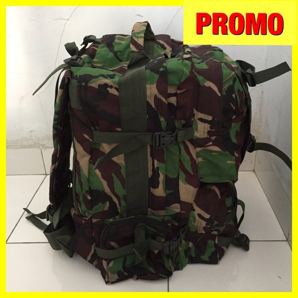 TAS ARMY JUMBO TAS RANSEL TENTARA TNI HIJAU LORENG TERBAGUS LORENG HIJAU