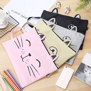 

OS005 Tas Kanvas Kitty Tempat Alat Stationery Siswa Canvas Student Bag