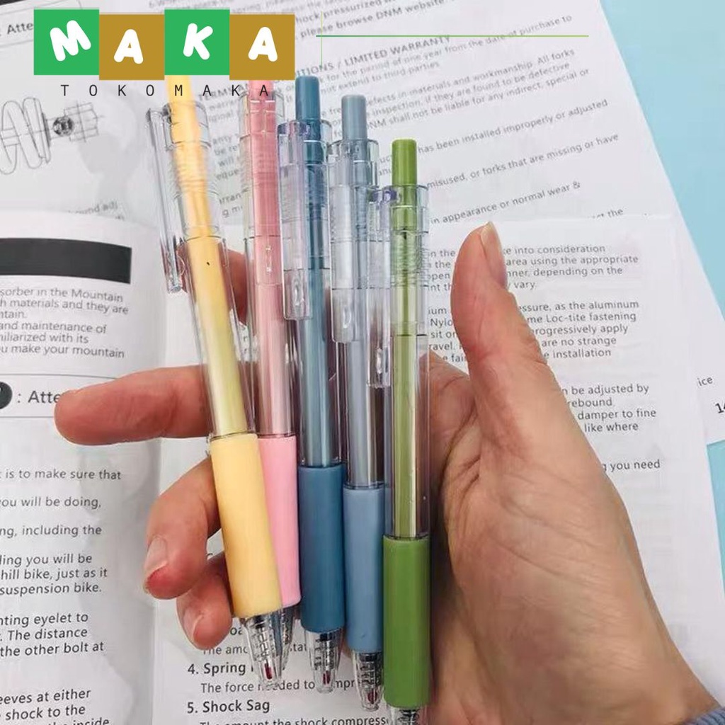

pulpen pen mekanik cetek pen gel mirip sarasa bolpen pena tinta hitam 0.5mm alat tulis kantor perlengkapan sekolah import