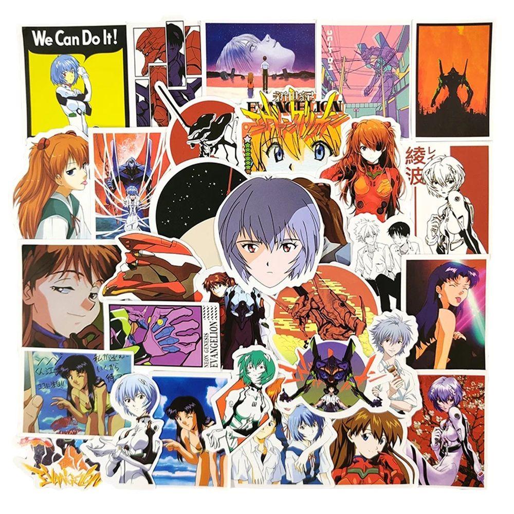 【 ELEGANT 】 Stiker Graffiti Tahan Air Dekorasi Ponsel Gitar Helm Notebook Stiker Skateboard Anime Stiker