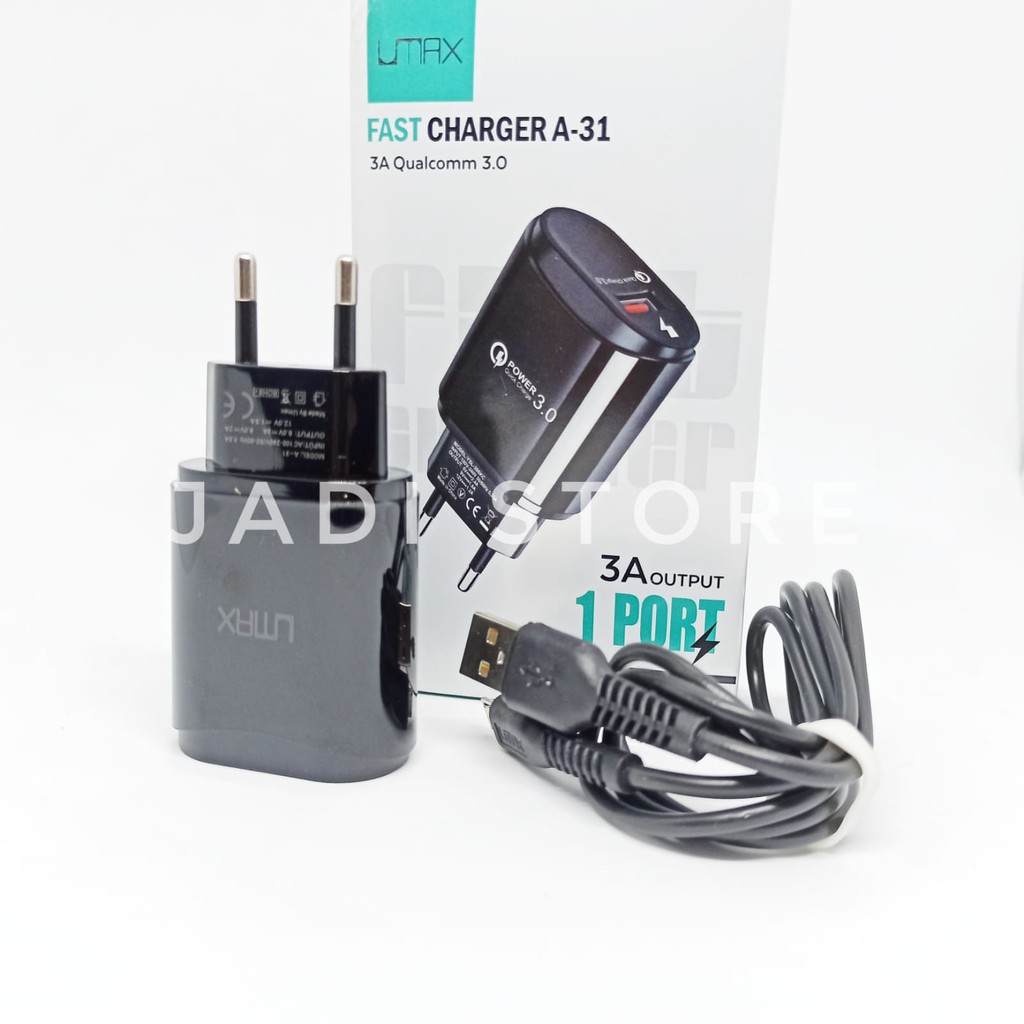 Charger UMAX A31 Charger UMAX Fast Charger A-31 3A Qualcomm 3.0
