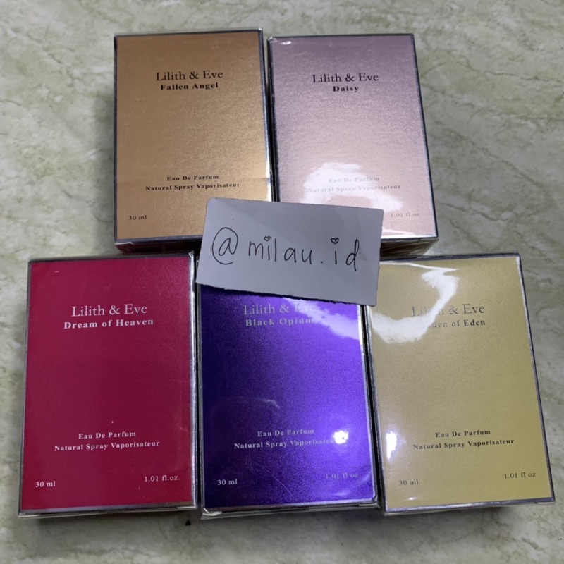 Lilith and Eve Parfume ORIGINAL PRELOVED NEW