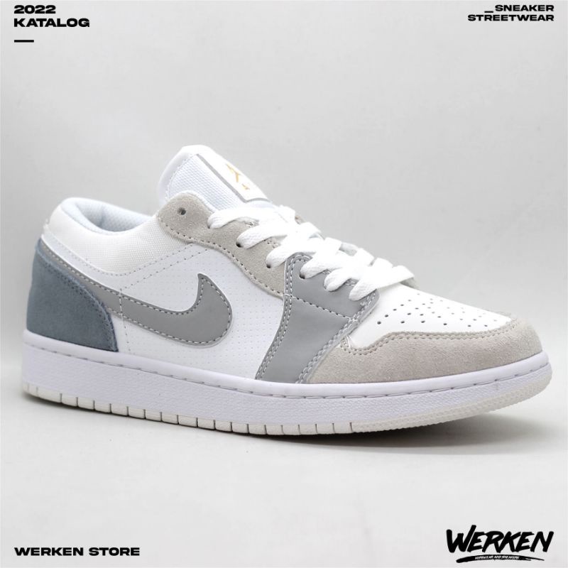 Air Jordan 1 Low Paris White Sky Grey