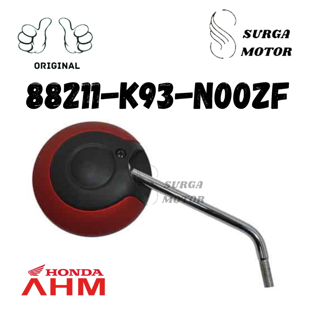 Kaca Spion Merah Doff Kanan atau Kiri Scoopy eSP K93 2017 - 2020 2021 2022 2023 Sepion Mirror Comp R