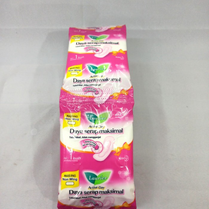 Softex Laurier Active Day Non Wing 1 Renceng Isi 10