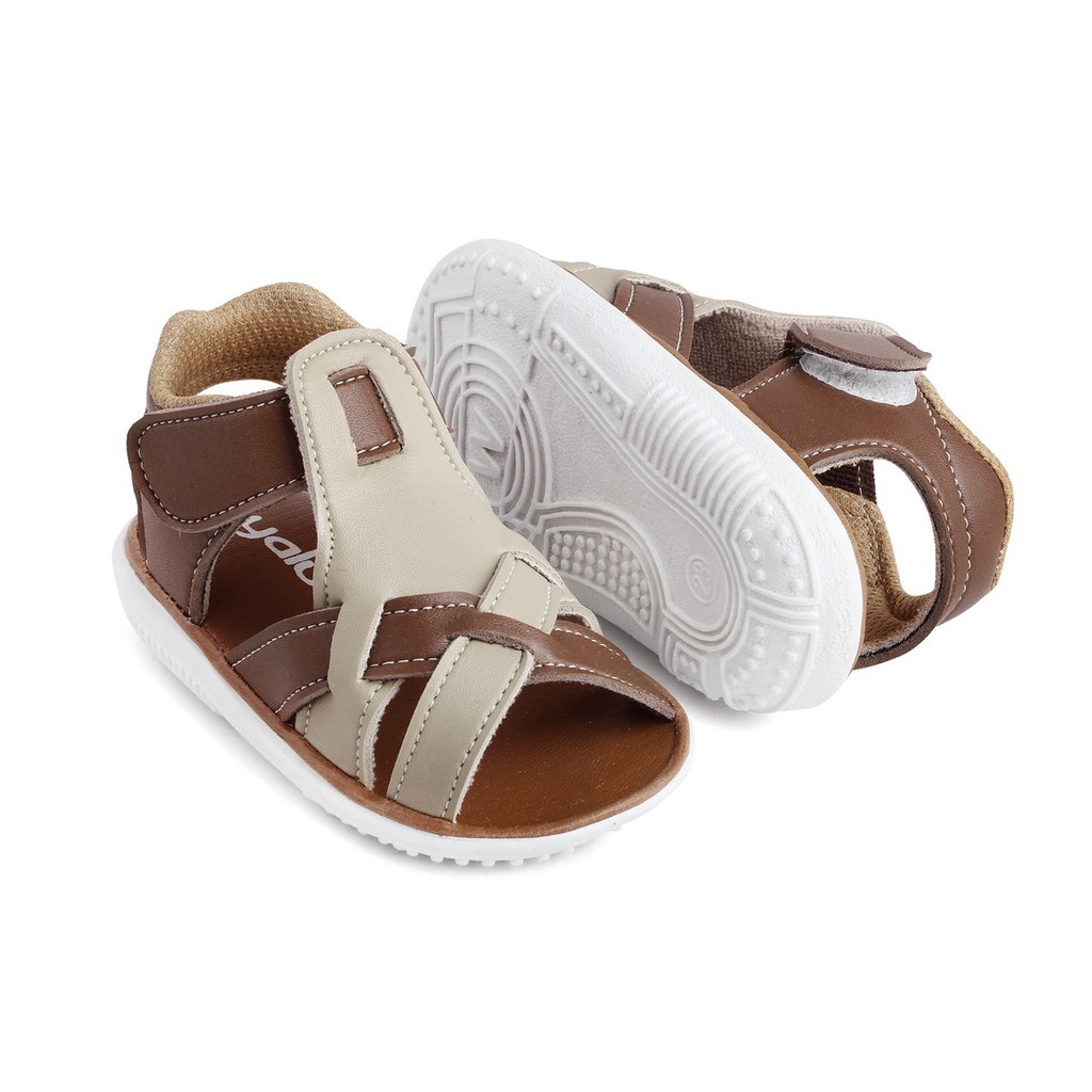 sandal anak cowok usia 1 2 tahun warna tan anti slip JB04 TAN