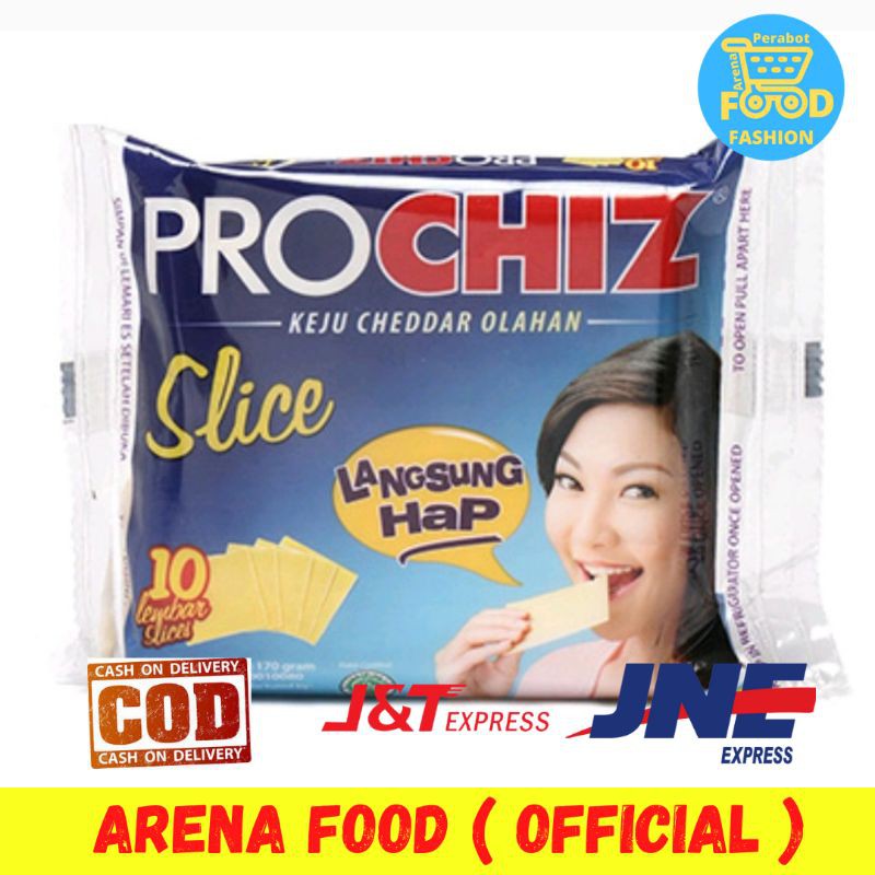 [✓COD] PROCHIZ CHEDDAR SLICE 10 POTONG ( keju prociz )