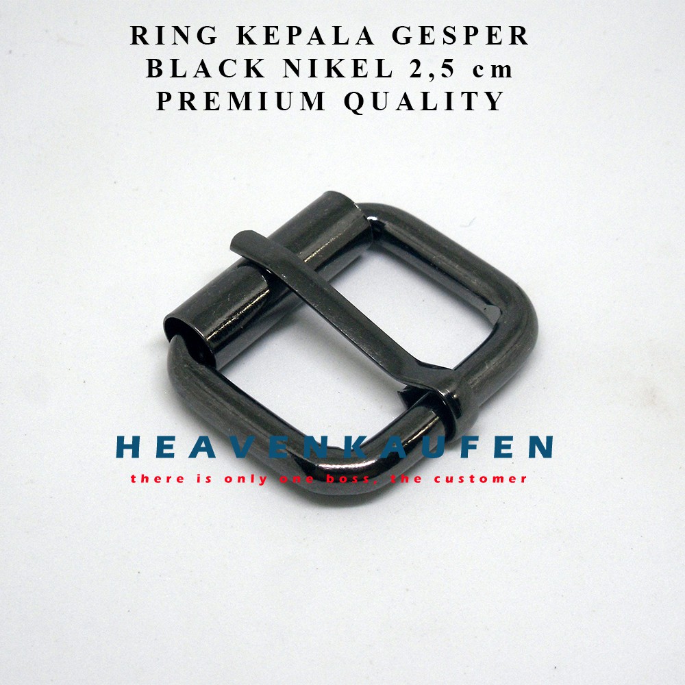 Ring Gesper Tas/Gesper Rol Black Nikel 2,5 cm Tebal Premium Quality