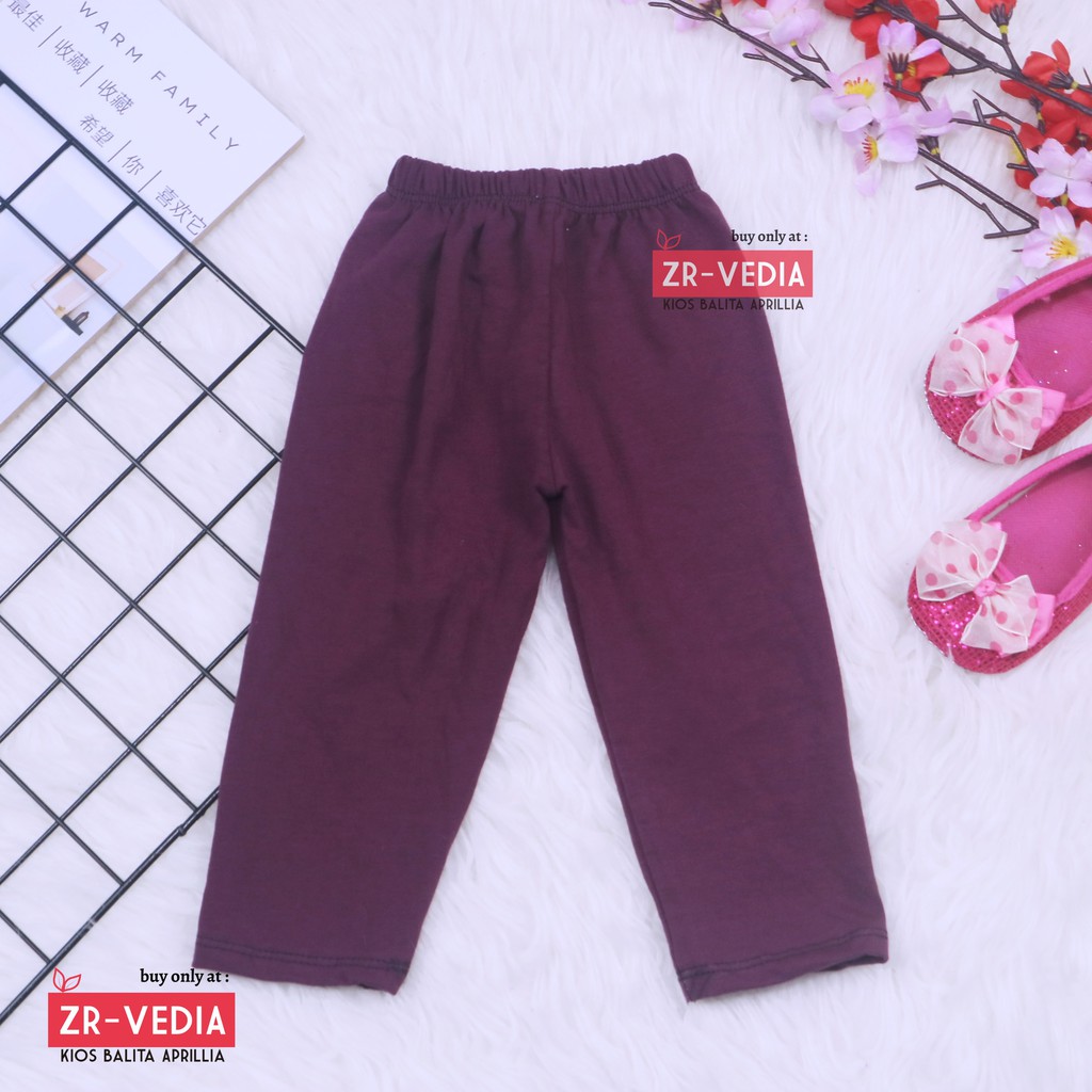 Legging Polos Bayi 3-12 Bulan / Bahan Kaos Celana Baby Anak Perempuan Panjang Grosir Murah