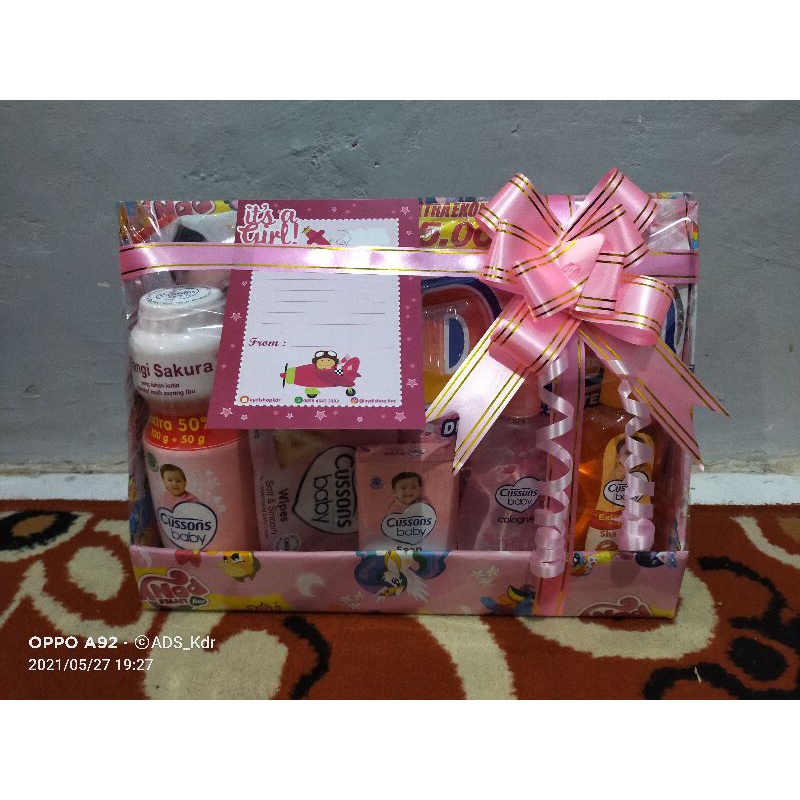 PARCEL BAYI NEWBORN BARU LAHIR KADO BAYI BABY GIFT PAKET BAJU HAMPERS TELON COWOK CEWEK BOY GIRL-6