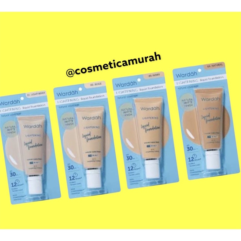 25 gr terbaru // wardah lightening liquid foundation kemasan travel kit // liquid foundation wardah